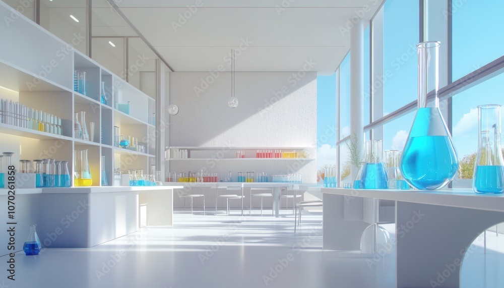 Modern Lab Interior. Modern Lab Interior.