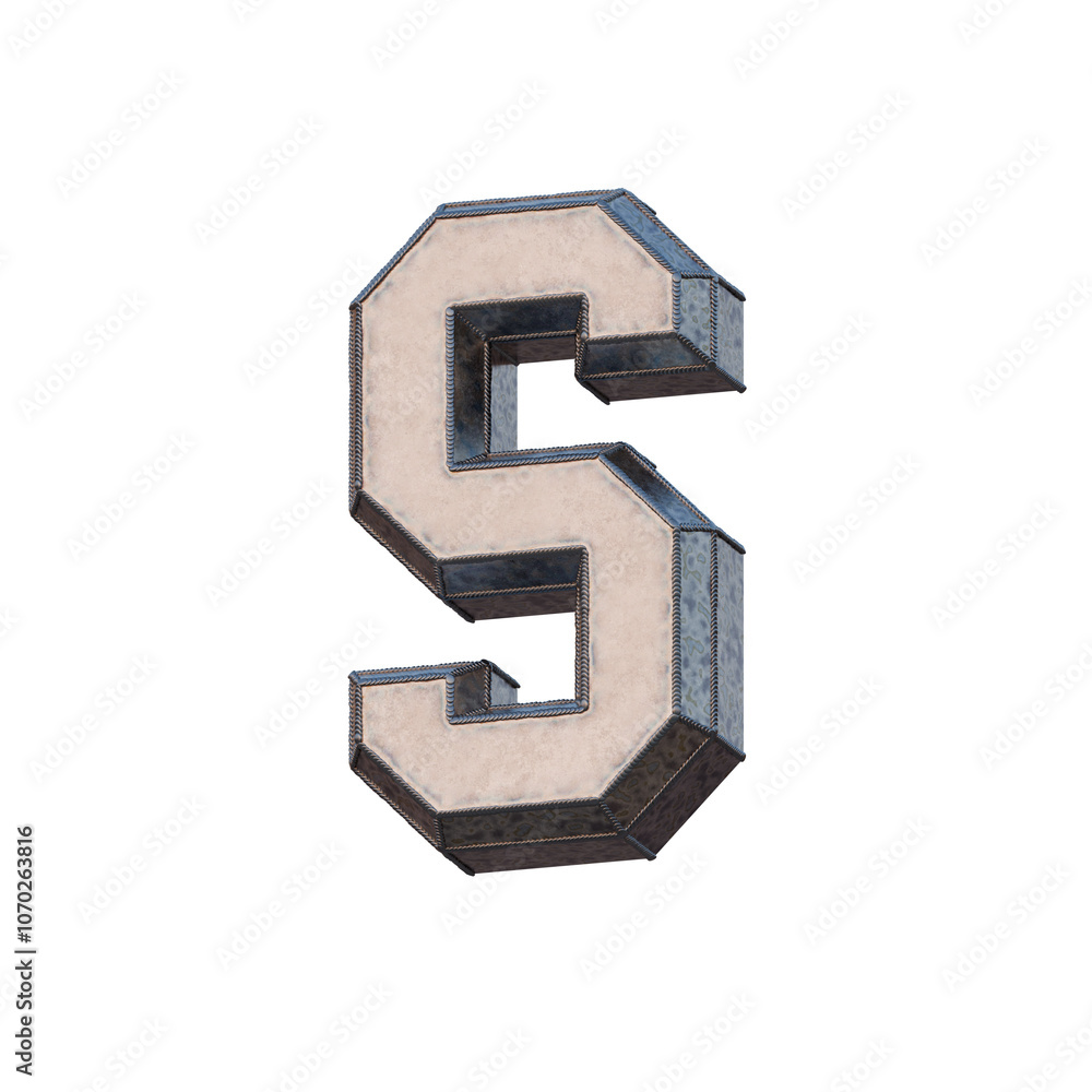 3D Industrial Alphabet - Weld on the Metal 3D Industrial Alphabet - Weld on the Metal