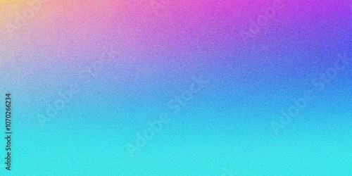 Abstract blue and purple gradient background, grainy noise texture gradient