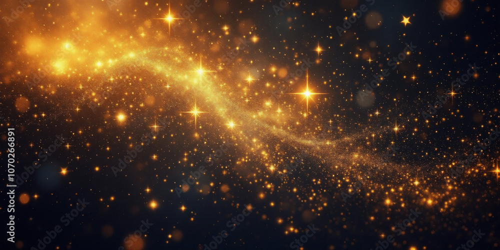 Gold Rain: Shimmering Particles of Light Gold Rain: Shimmering Particles of Light