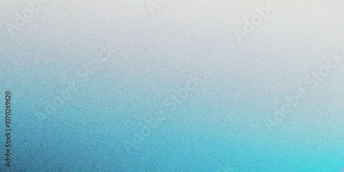 Abstract lake blue gradient background, grainy noise texture gradient