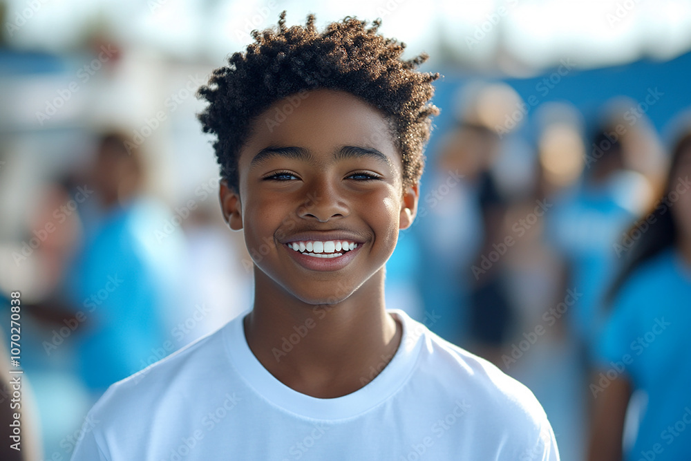 Black teenager boy on a outdoors background Black teenager boy on a outdoors background