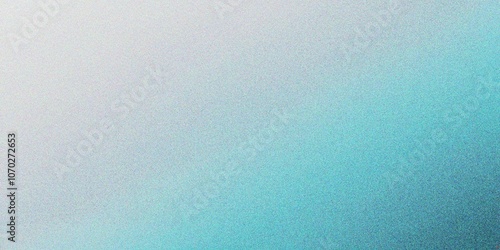 Abstract lake blue gradient background, grainy noise texture gradient