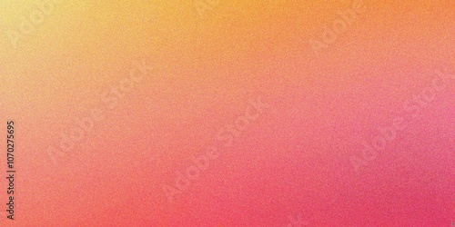 Abstract yellow and orange gradient background, grainy noise texture gradient