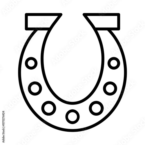 Horseshoe line icon