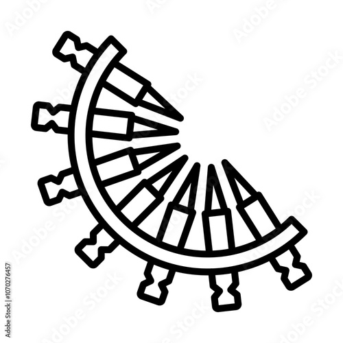 Bullet Belt line icon