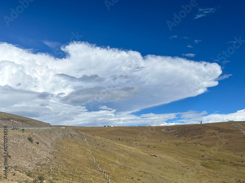 clouds over the mountains