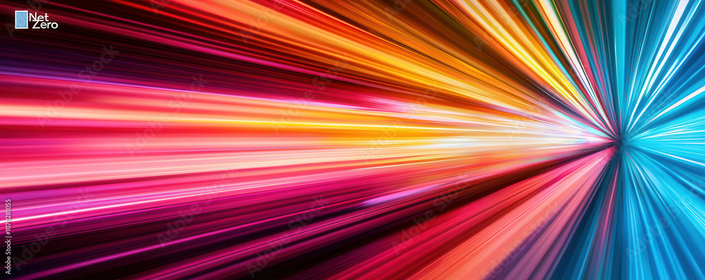 Vibrant light trails representing energy from renewable sources Vibrant light trails representing energy from renewable sources