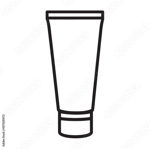 Cream tube icon Outline cream tube vector icon