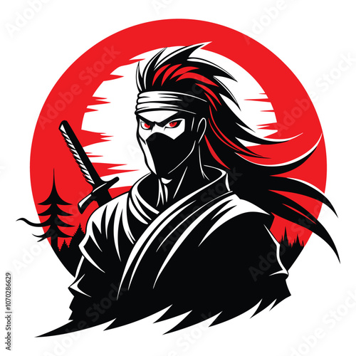 Samurai swordsman hero