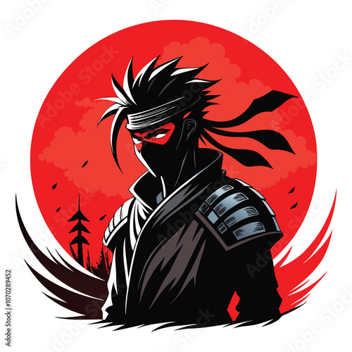 Samurai swordsman hero