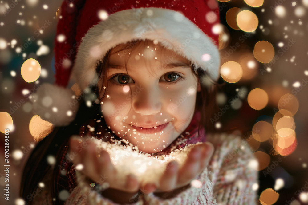 Generative ai photo of christmas holiday showcased with festive lights Generative ai photo of christmas holiday showcased with festive lights