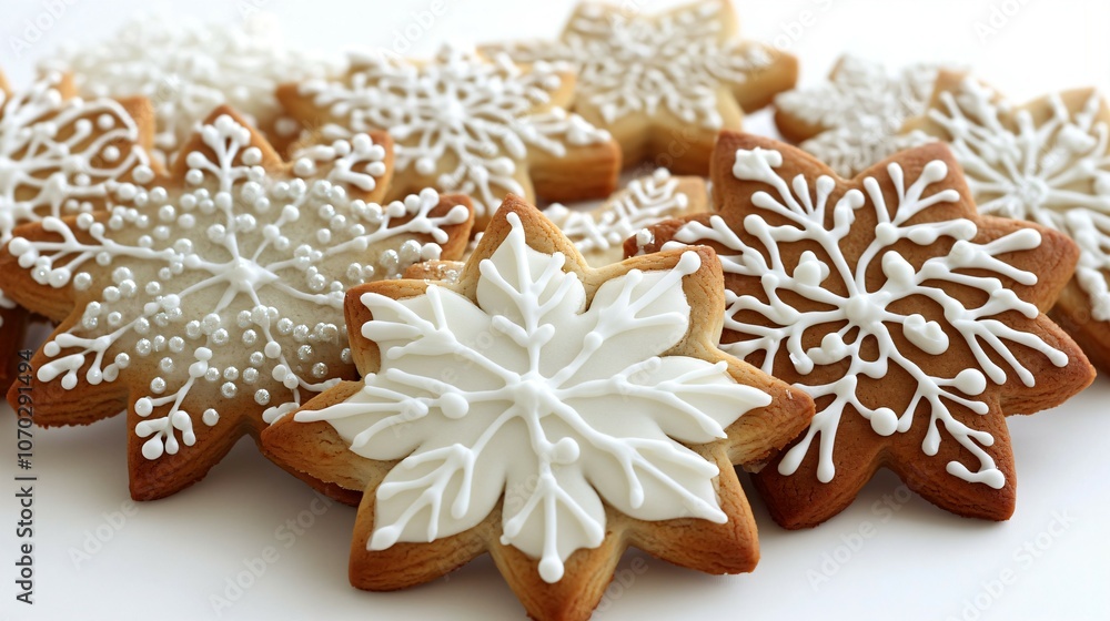 festive snowflake cookies deliciously sweet perfectly decorated white icing holiday treats festive snowflake cookies deliciously sweet perfectly decorated white icing holiday treats