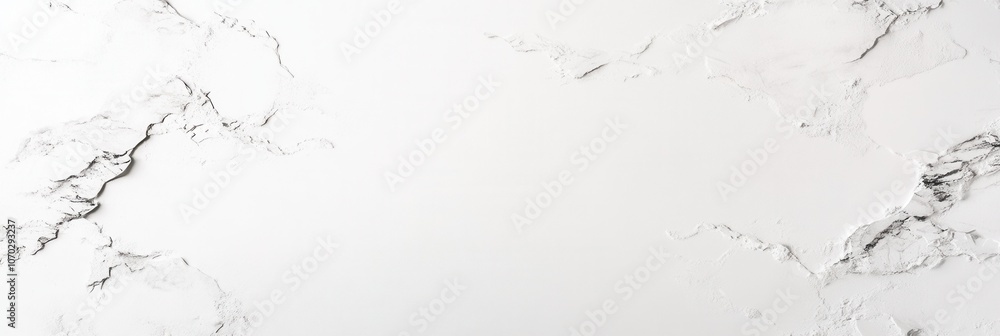 Obraz premium A white background with a black and white marble pattern. The marble pattern is very intricate and detailed. Empty space for logo or text, mockup