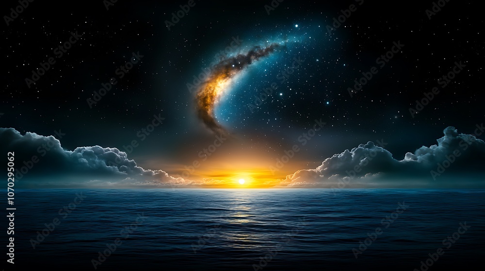 A serene sky just before dawn, transitioning from deep darkness to the first hints of light, with stars faintly visible and the horizon beginning to glow faintly in soft colors. Ultra-Realistic, A serene sky just before dawn, transitioning from deep darkness to the first hints of light, with stars faintly visible and the horizon beginning to glow faintly in soft colors. Ultra-Realistic,