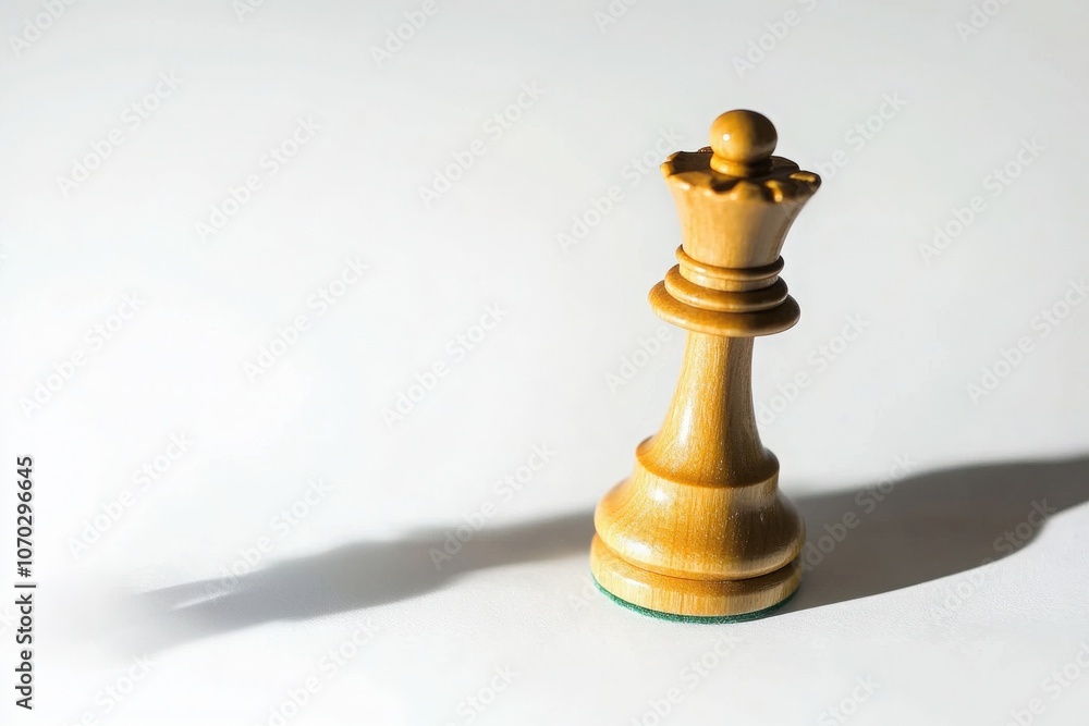 A single wooden king chess piece rests on its side, casting a long shadow on a smooth, light-colored surface. The pieces intricate design suggests its importance in the game of chess. A single wooden king chess piece rests on its side, casting a long shadow on a smooth, light-colored surface. The pieces intricate design suggests its importance in the game of chess.