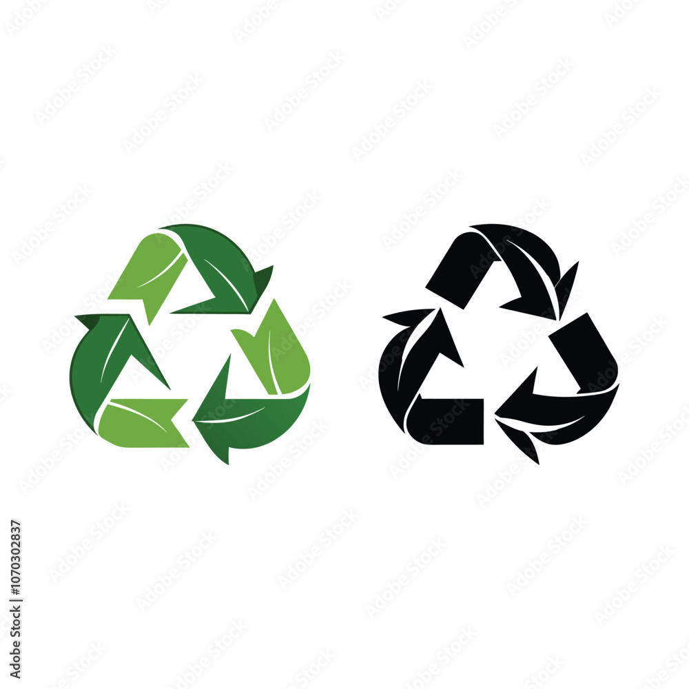 Recycle symbol sing vector illustraion Recycle symbol sing vector illustraion
