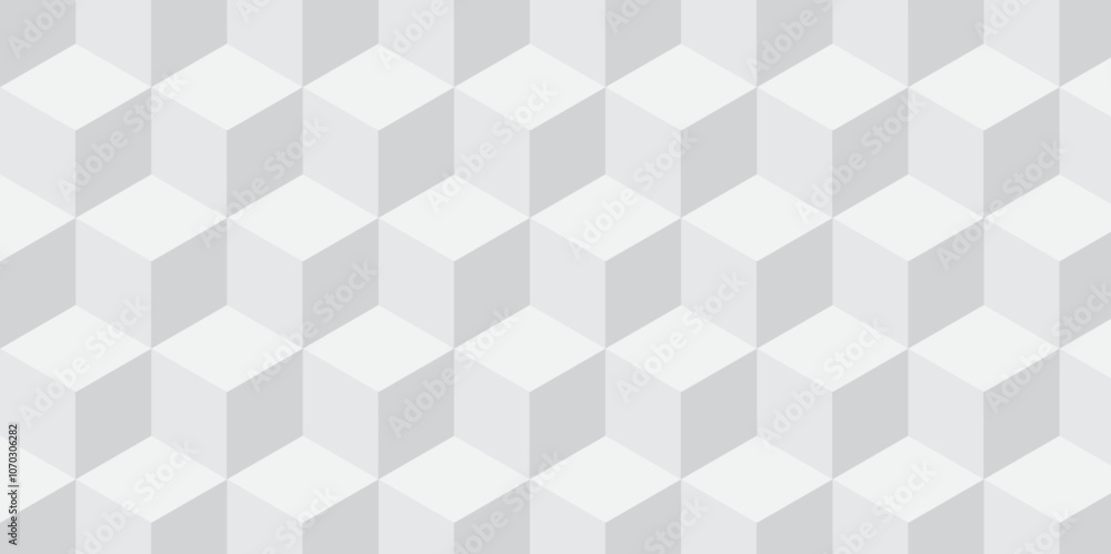 White geometric cube creative concept triangle overlap square technology background. digital cubes fabric and wallpaper grid block texture background. White geometric cube creative concept triangle overlap square technology background. digital cubes fabric and wallpaper grid block texture background.