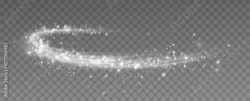 Texture of cold winter wind. Festive vector blizzard.Wind effect.Speed.