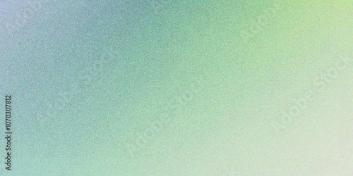 Abstract yellow green gradient background, grainy noise texture gradient