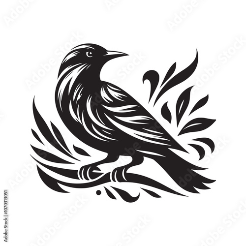 Elegant Starling Silhouettes – Perfect for Bird and Wildlife Designs