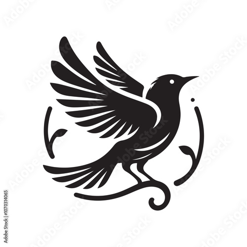 Elegant Starling Silhouettes – Perfect for Bird and Wildlife Designs