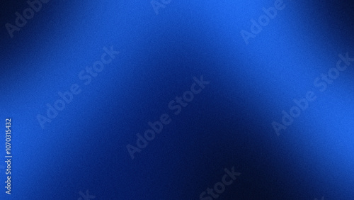 Blurred blue abstract background with light. rough grunge grain. The metallic light shines brightly.