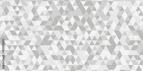 Seamless geometric pattern square shapes low polygon backdrop background. Abstract geometric wall tile and metal cube background triangle wallpaper. Gray and white polygonal background.