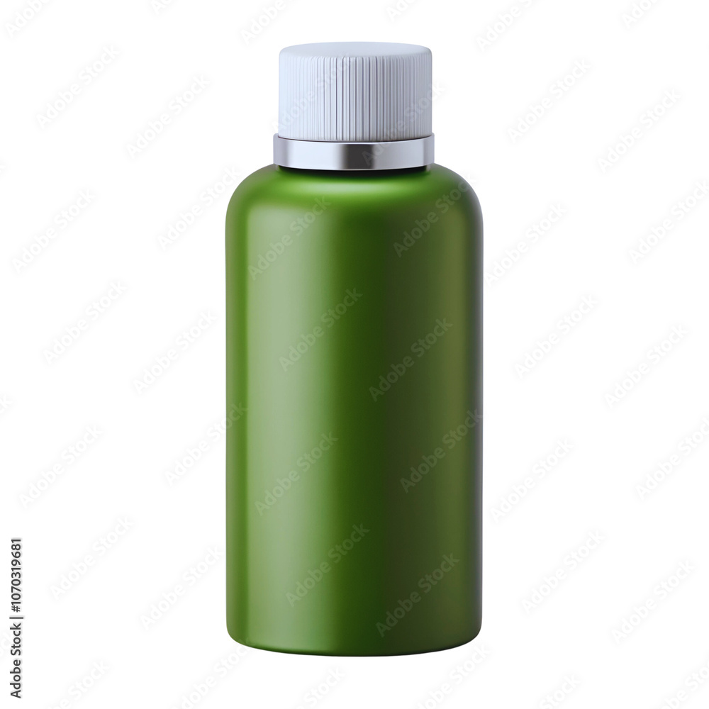 green bottle isolated on white 3D green bottle isolated on white 3D