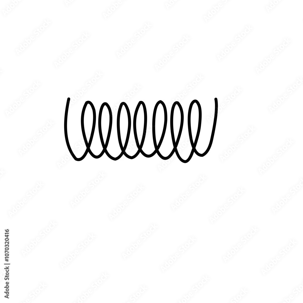 Metal spring icon Metal spring icon