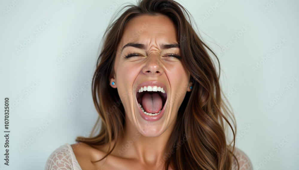 Woman's Intense Expression Woman's Intense Expression