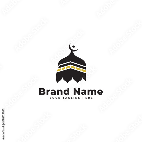 Kaaba logo, Makka logo vector template