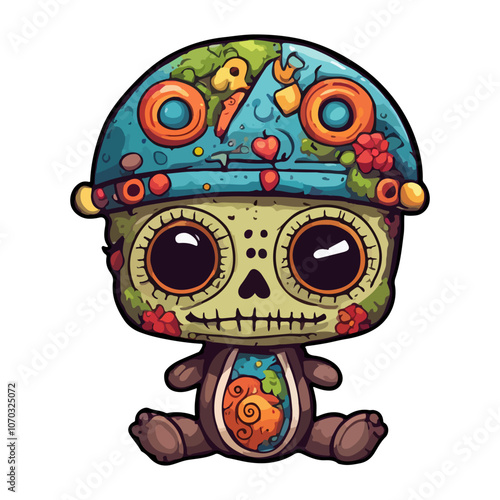 cute  voodoo fulcolor vector illustration ai generated