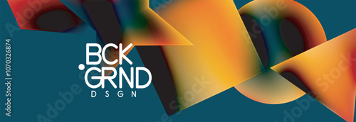 Fluid color geometric shapes abstract background. Vector Illustration For Wallpaper, Banner, Background, Card, Book Illustration, landing page