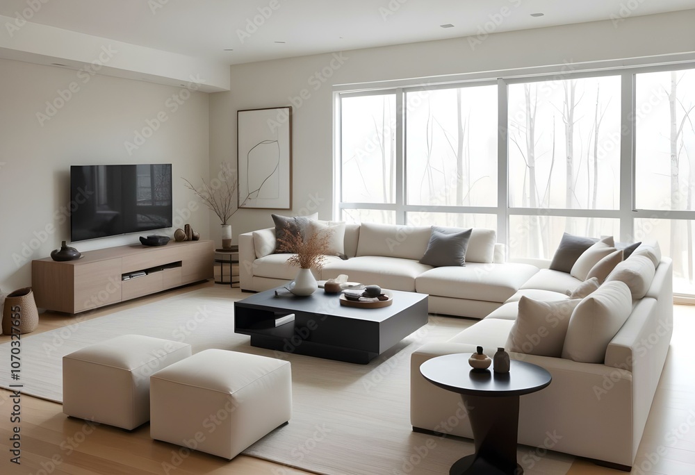 Obraz premium Modern living room interior.
