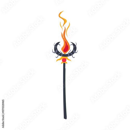 potion magic wizard stick cartoon. ritual alchemy, illusion ian, conjure mystical potion magic wizard stick sign. isolated symbol vector illustration