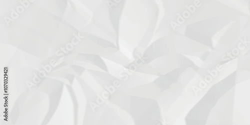 	
White crumpled paper texture. White wrinkled paper texture. White paper texture. White crumpled and top view textures can be used for background of text or any contents.