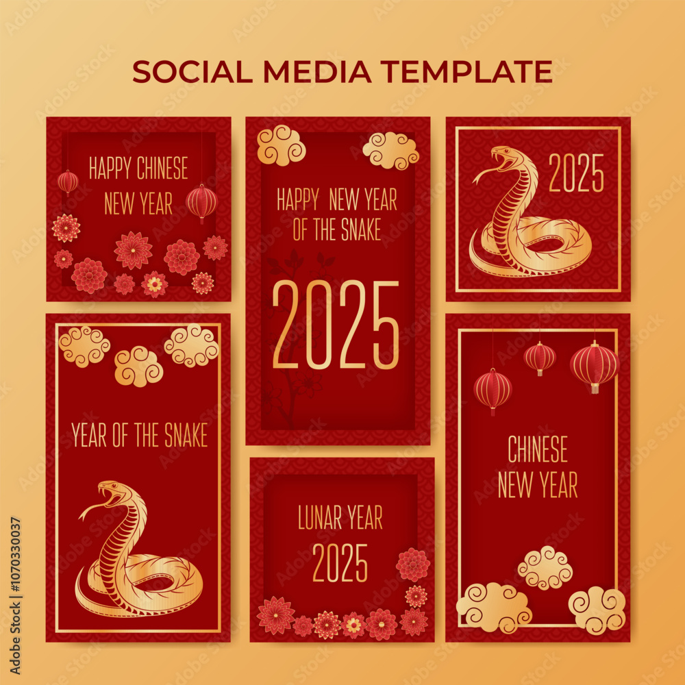 social media templates chinese new year 2025 social media templates chinese new year 2025