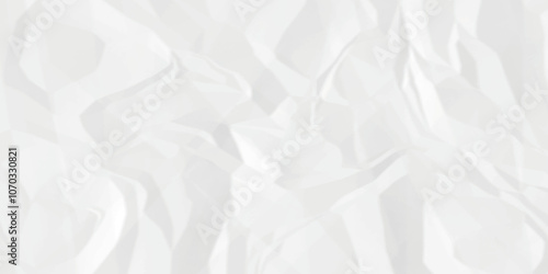 	
White crumpled paper texture. White wrinkled paper texture. White paper texture. White crumpled and top view textures can be used for background of text or any contents.