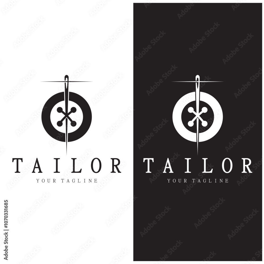 tailor logo icon illustration template combination of buttons for clothes, thread and sewing machine, for clothing product design, convection companies, fashion in vector form tailor logo icon illustration template combination of buttons for clothes, thread and sewing machine, for clothing product design, convection companies, fashion in vector form