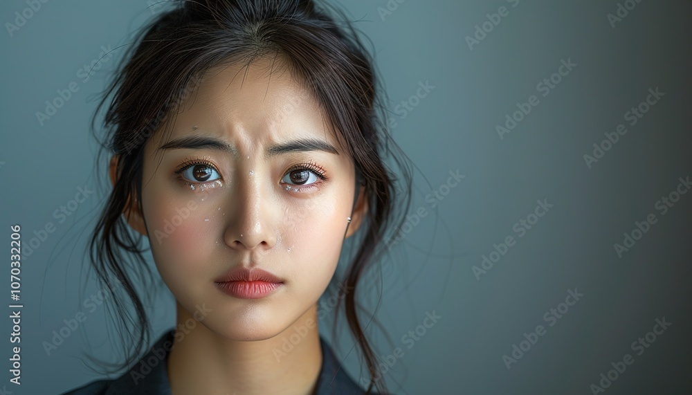 Young Asian business woman over isolated Young Asian business woman over isolated