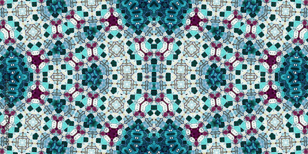 Seamless kaleidoscope pattern. The texture of the woven pattern. Endless pattern Seamless kaleidoscope pattern. The texture of the woven pattern. Endless pattern
