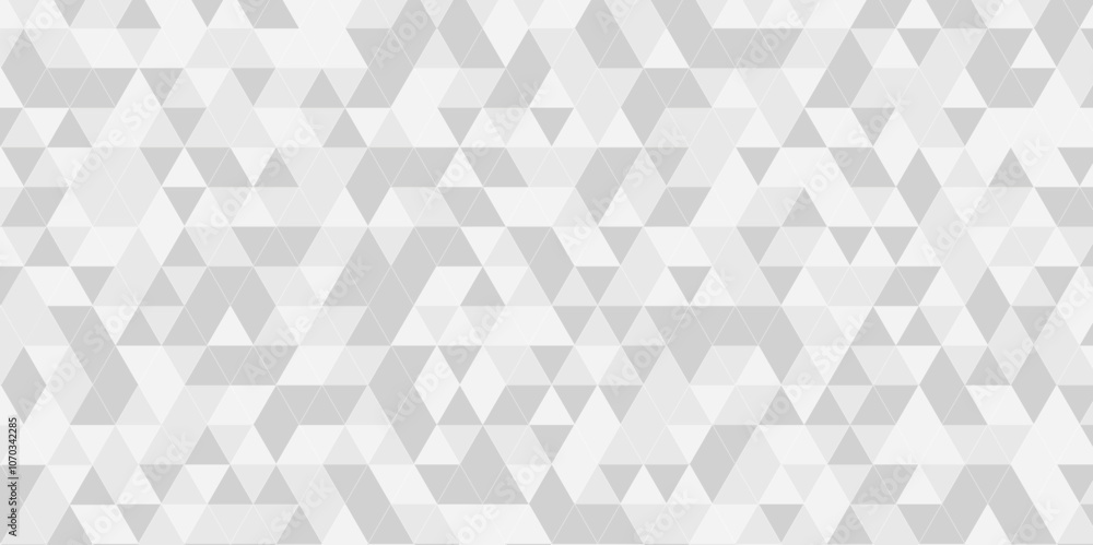 Obraz premium Seamless geometric pattern square shapes low polygon backdrop background. Abstract geometric wall tile and metal cube background triangle wallpaper. Gray and white polygonal background.