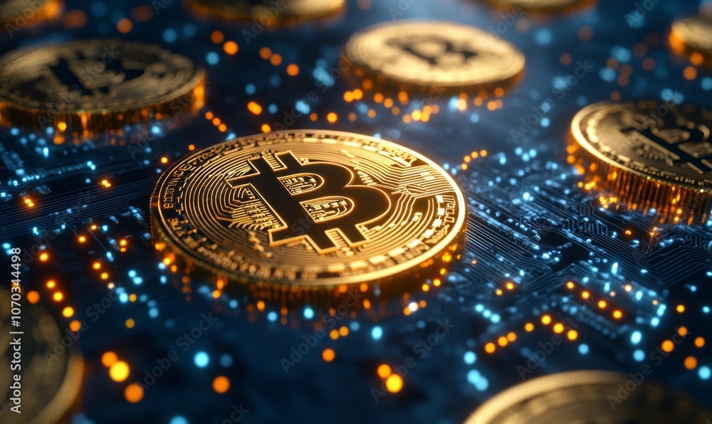 Digital currency transaction through blockchain networks, cryptocurrency and innovation, 3D illustration Digital currency transaction through blockchain networks, cryptocurrency and innovation, 3D illustration