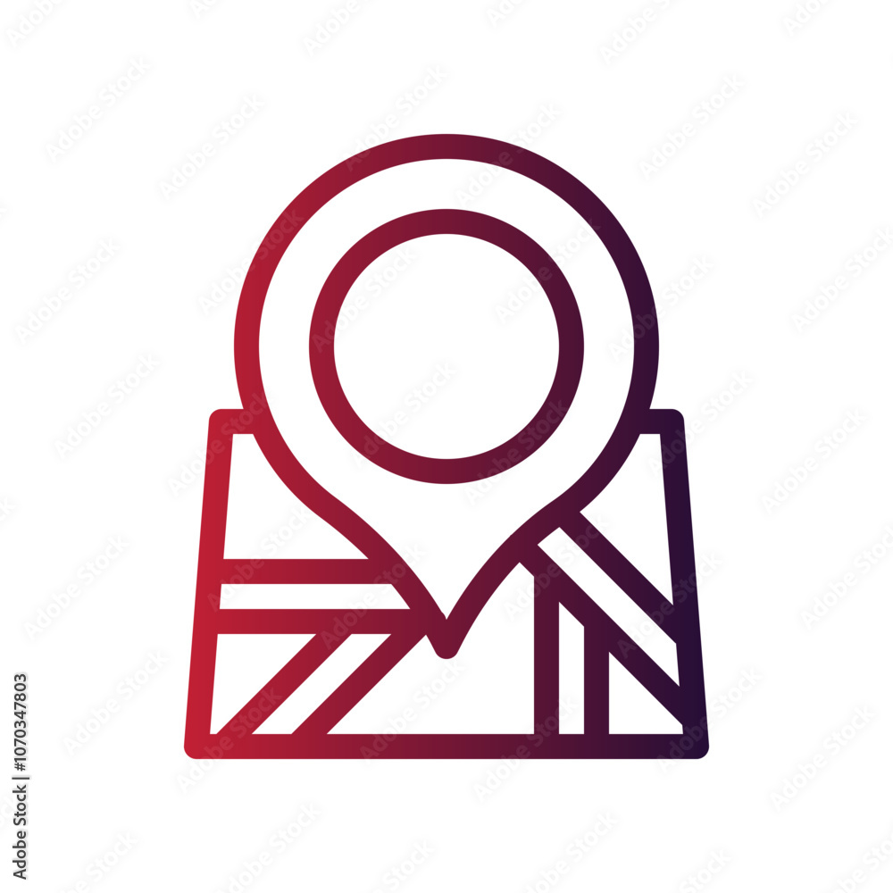 map gradient icon map gradient icon