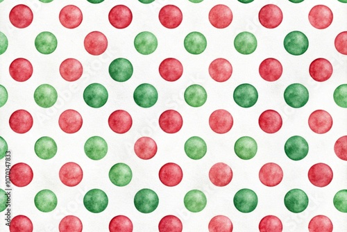 seamless background with polka dots christmas