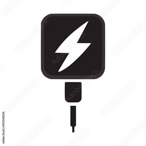 Free Download flat in black and white mobile application power generative ai - GFXLoad