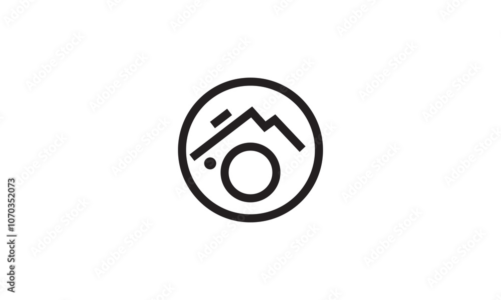 Camera flat icon. photography logo, camera logo icon vector illustration Camera flat icon. photography logo, camera logo icon vector illustration
