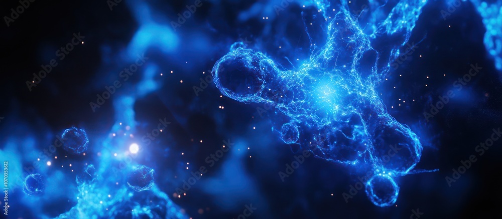 Obraz premium Abstract Blue Energy