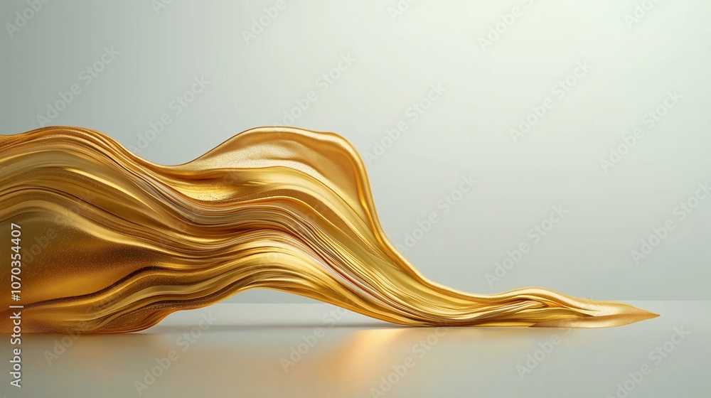 Flowing Gold Textures in Fluid Art Display Flowing Gold Textures in Fluid Art Display